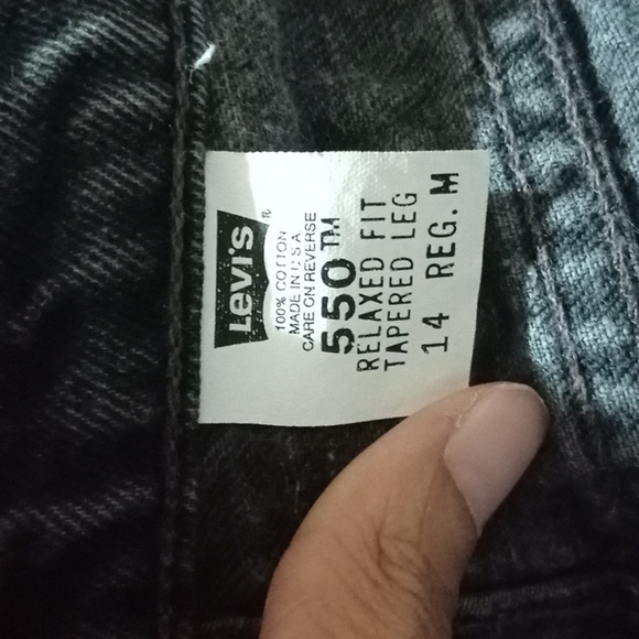 Women's Black Levis 550 M - Picture 3 of 4